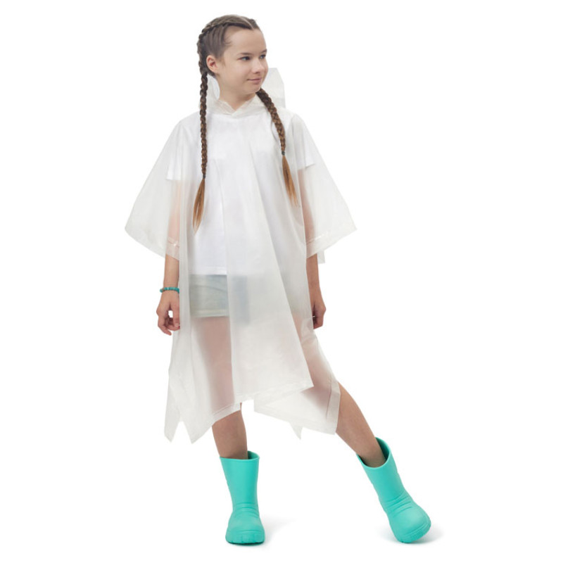 Пончо «Hawaii» c чехлом детский, белый