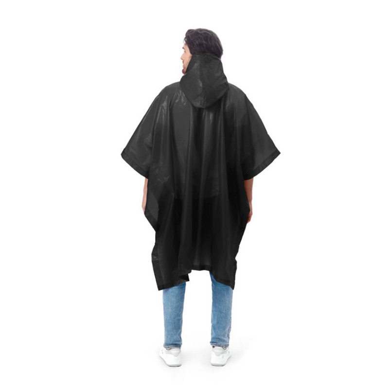 Пончо «Hawaii» c чехлом унисекс, черный