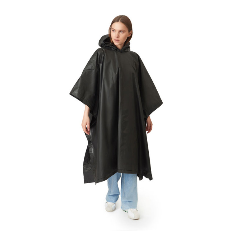 Пончо «Hawaii» c чехлом унисекс, черный