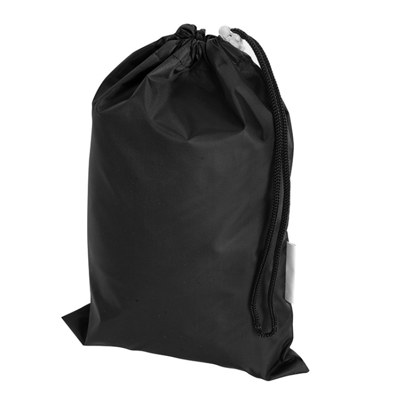 Короткий дождевик "Tornado" со светоотражающими элементами, черный