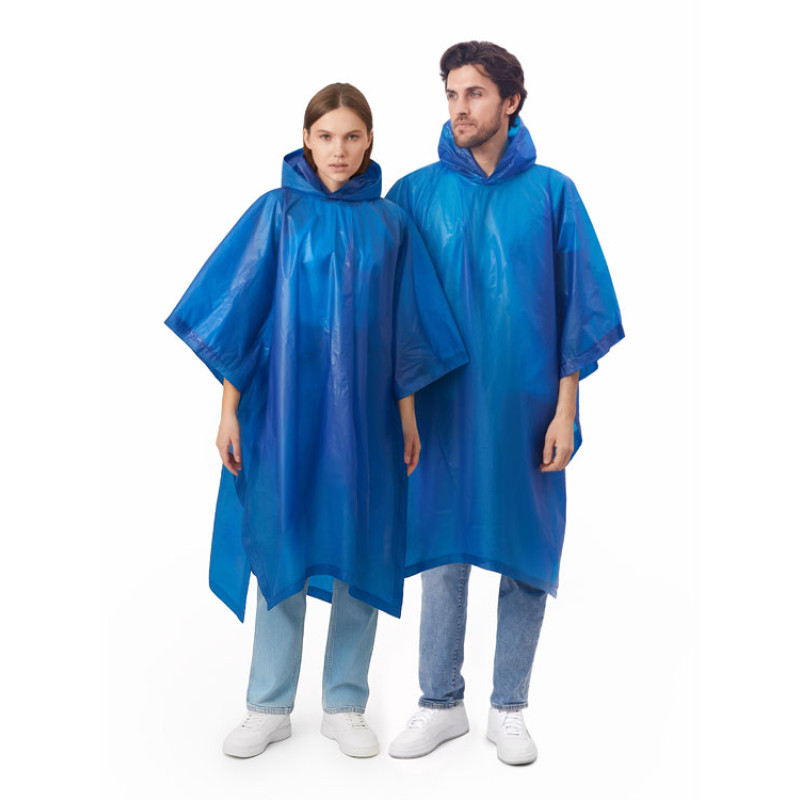 Пончо «Hawaii» c чехлом унисекс, классический синий