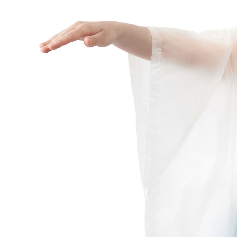 Пончо «Hawaii» c чехлом унисекс, белый