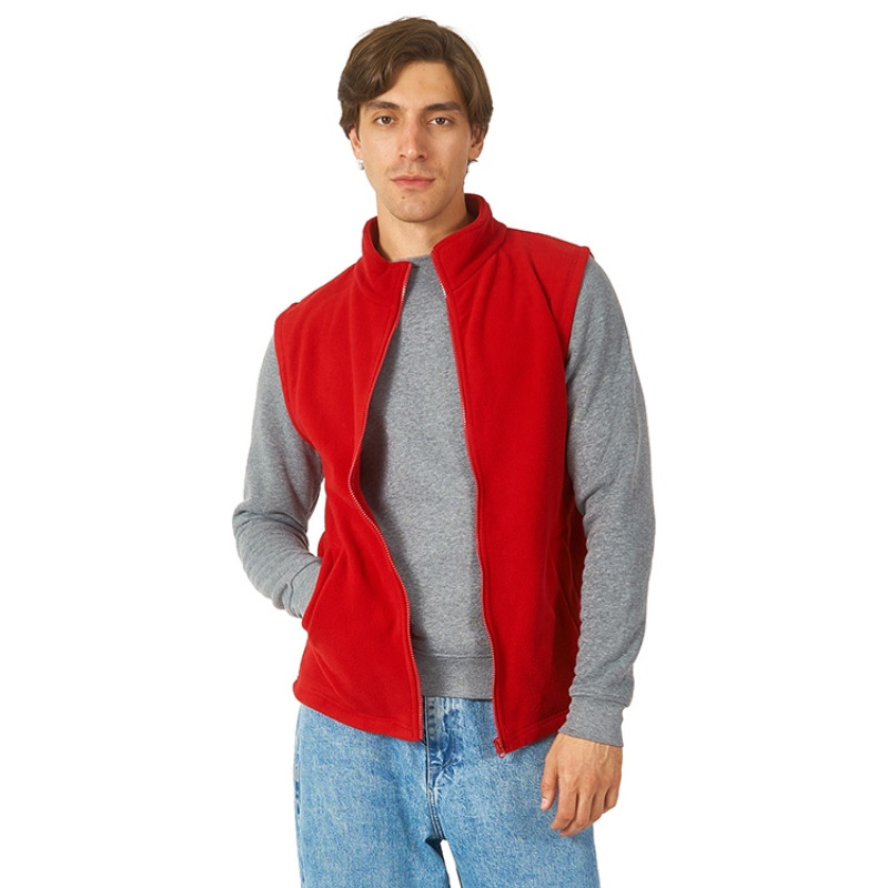 Жилет флисовый «Ibiza» мужской, красный