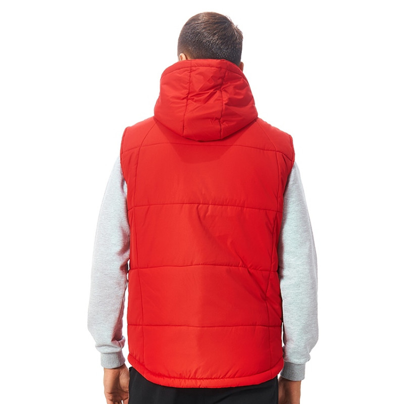 Жилет "Vigour" мужской, красный/стальной