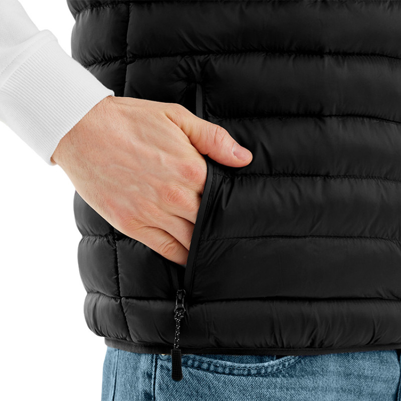 Стеганый жилет "Uniqloud", черный