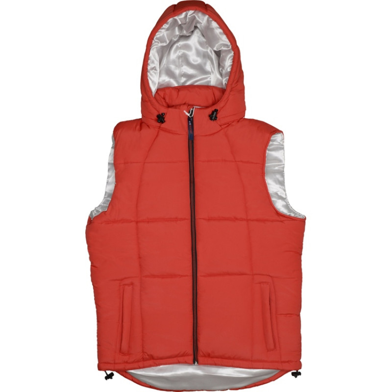 Жилет "Vigour" мужской, красный/стальной