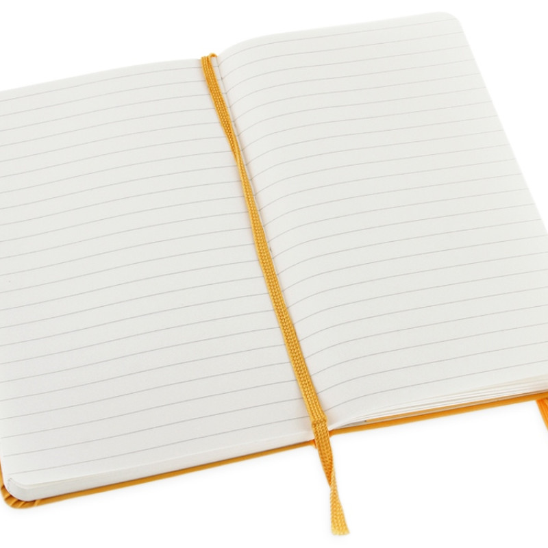 Записная книжка Moleskine Classic (в линейку) в твердой обложке, Pocket (9x14см), оранжевый