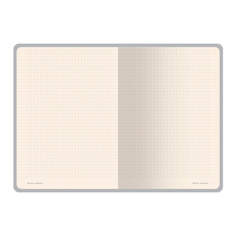 Бизнес тетрадь А5 "Megapolis flex" 60 л. soft touch клетка, белый