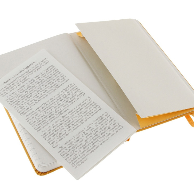 Записная книжка Moleskine Classic (в линейку) в твердой обложке, Pocket (9x14см), оранжевый