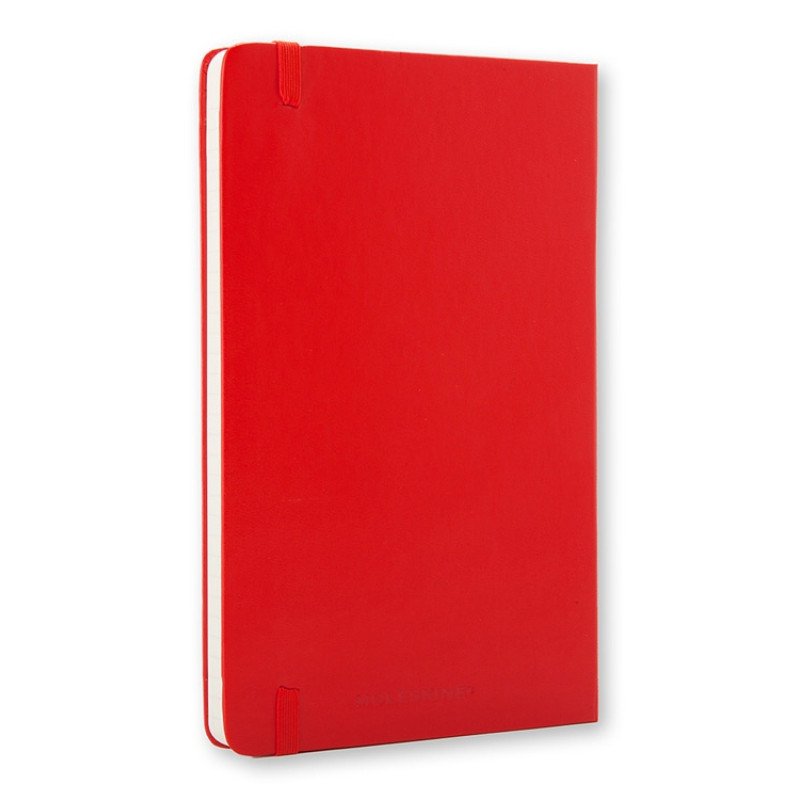 Записная книжка Moleskine Classic (в линейку) в твердой обложке, Pocket (9x14см), красный