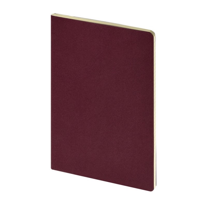 Бизнес тетрадь А5 "Megapolis flex" 60 л. soft touch клетка, бордовый