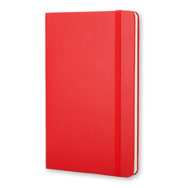 Записная книжка Moleskine Classic (в линейку) в твердой обложке, Pocket (9x14см), красный