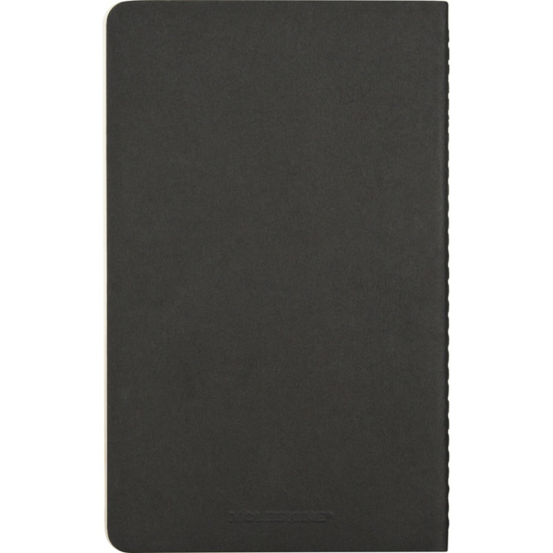 Записная книжка Moleskine Cahier (нелинованный, 3 шт.), Large (13х21см), черный