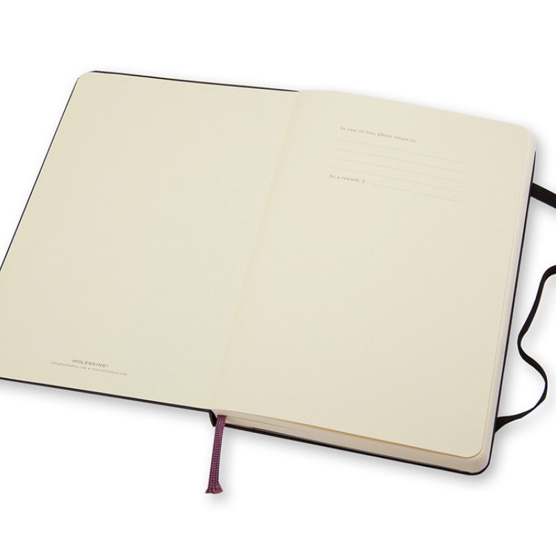 Записная книжка Moleskine Classic (нелинованный) в твердой обложке, Pocket (9x14см), черный