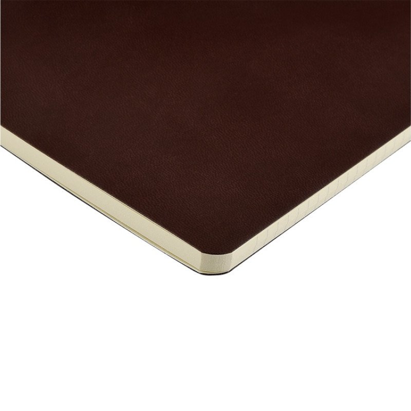 Бизнес тетрадь А5 "Megapolis flex" 60 л. soft touch клетка, коричневый