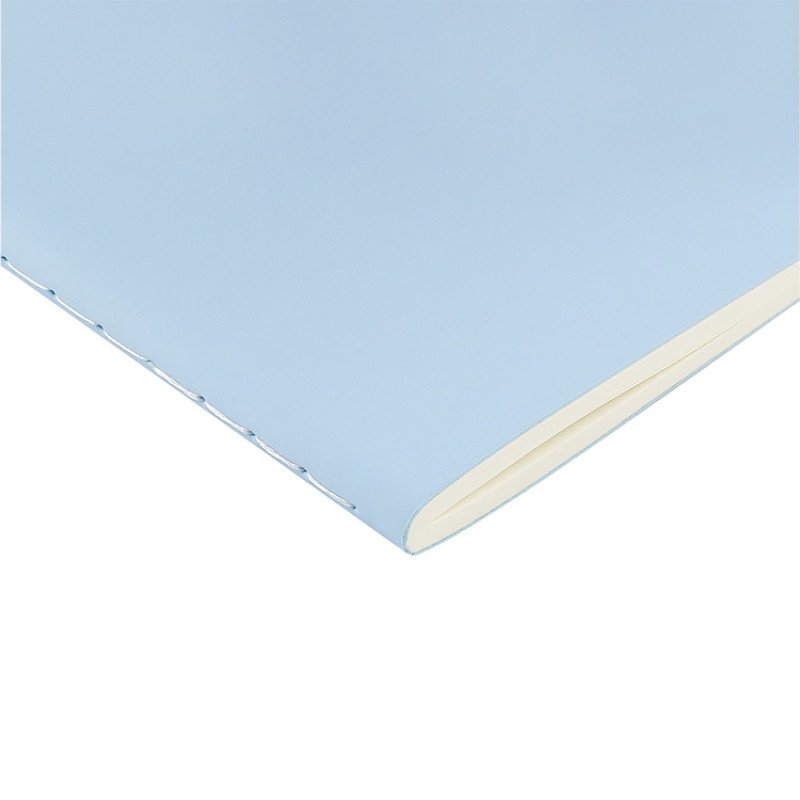 Бизнес тетрадь А5 "Megapolis flex" 60 л. soft touch клетка, зефирный голубой