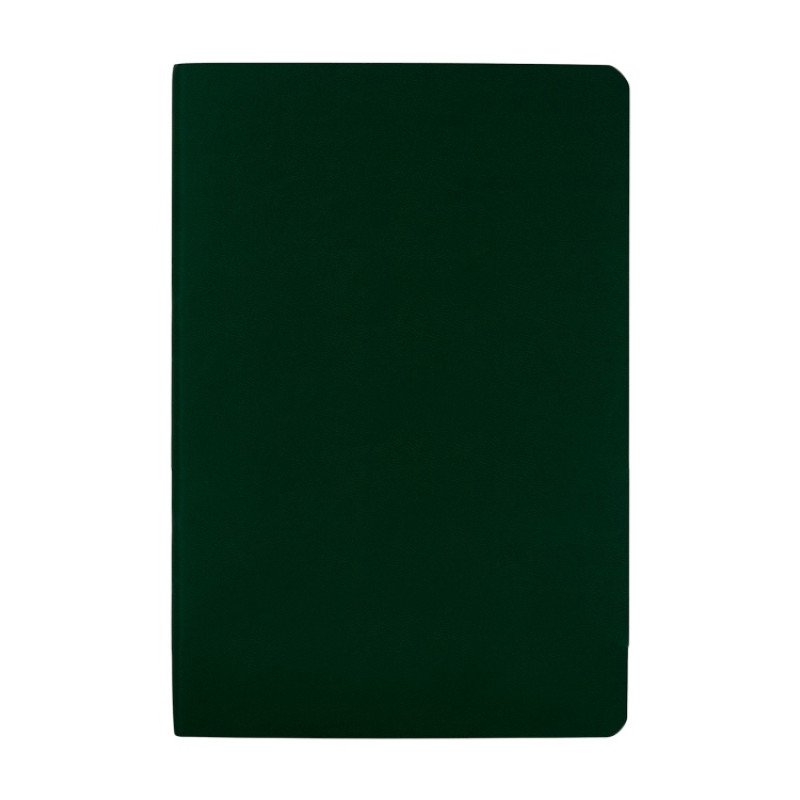 Бизнес тетрадь А5 "Megapolis flex" 60 л. soft touch клетка, зеленый