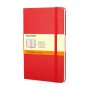 Записная книжка Moleskine Classic (в линейку) в твердой обложке, Pocket (9x14см), красный