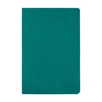 Бизнес тетрадь А5 "Megapolis flex" 60 л. soft touch клетка, морская волна