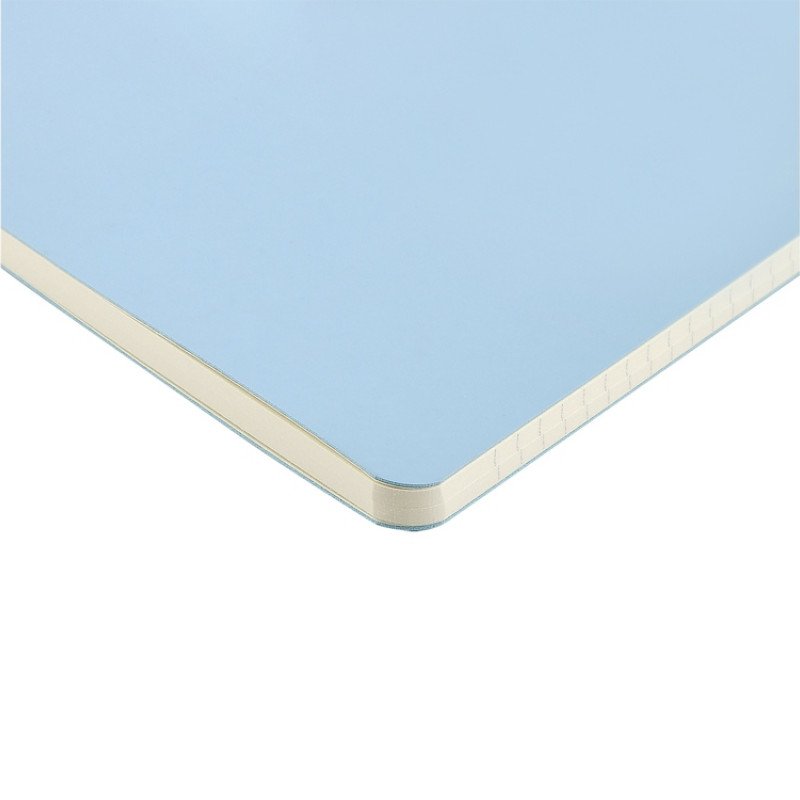 Бизнес тетрадь А5 "Megapolis flex" 60 л. soft touch клетка, зефирный голубой