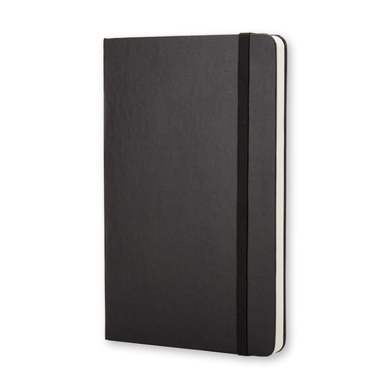 Записная книжка Moleskine Classic (нелинованный) в твердой обложке, Pocket (9x14см), черный
