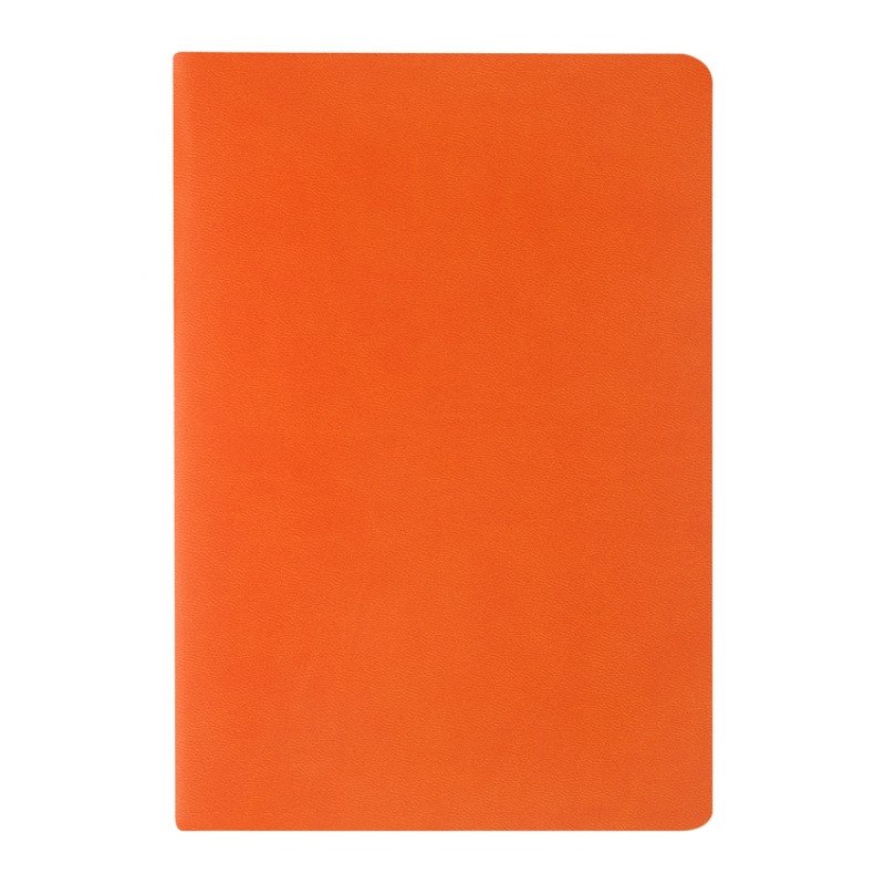 Бизнес тетрадь А5 "Megapolis flex" 60 л. soft touch клетка, оранжевый