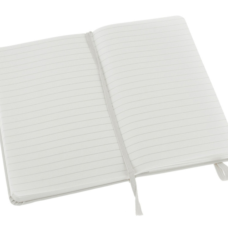 Записная книжка Moleskine Classic (в линейку) в твердой обложке, Pocket (9x14см), белый