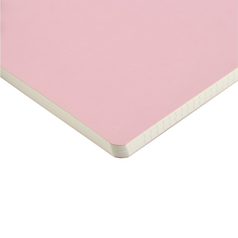 Бизнес тетрадь А5 "Megapolis flex" 60 л. soft touch клетка, зефирный розовый