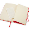 Записная книжка Moleskine Classic (нелинованный) в твердой обложке, Large (13х21см), красный