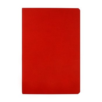 Бизнес тетрадь А5 "Megapolis flex" 60 л. soft touch клетка, красный