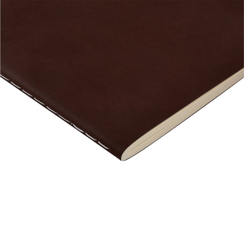 Бизнес тетрадь А5 "Megapolis flex" 60 л. soft touch клетка, коричневый