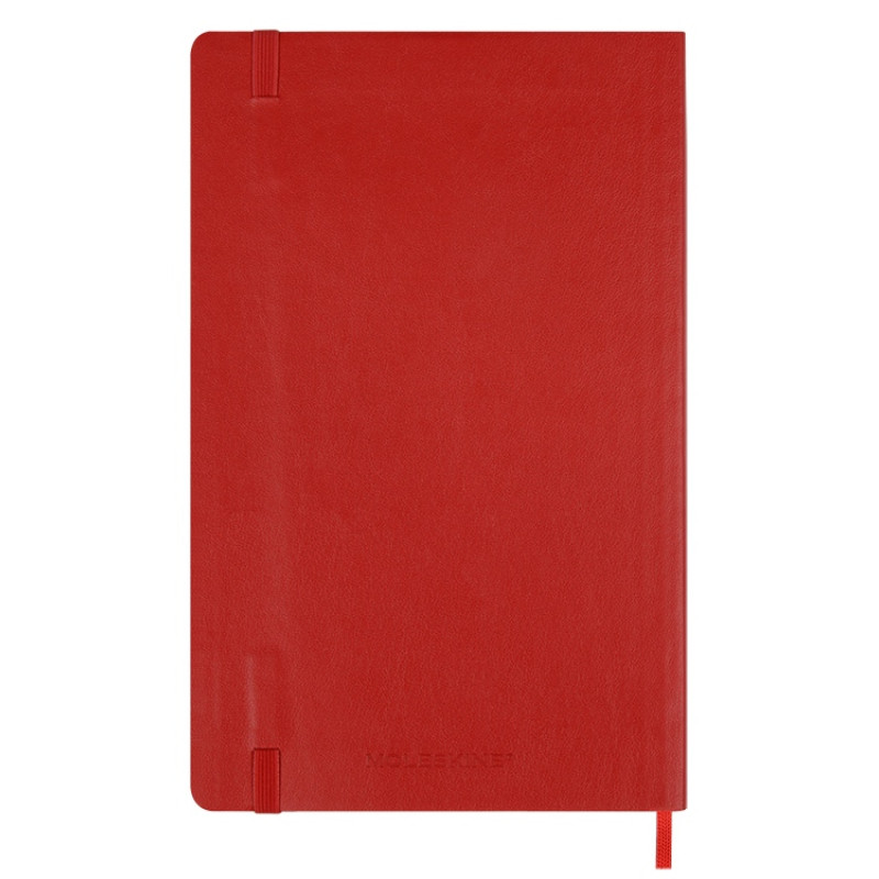 Записная книжка Moleskine Classic Soft (в линейку), Large (13х21см), красный