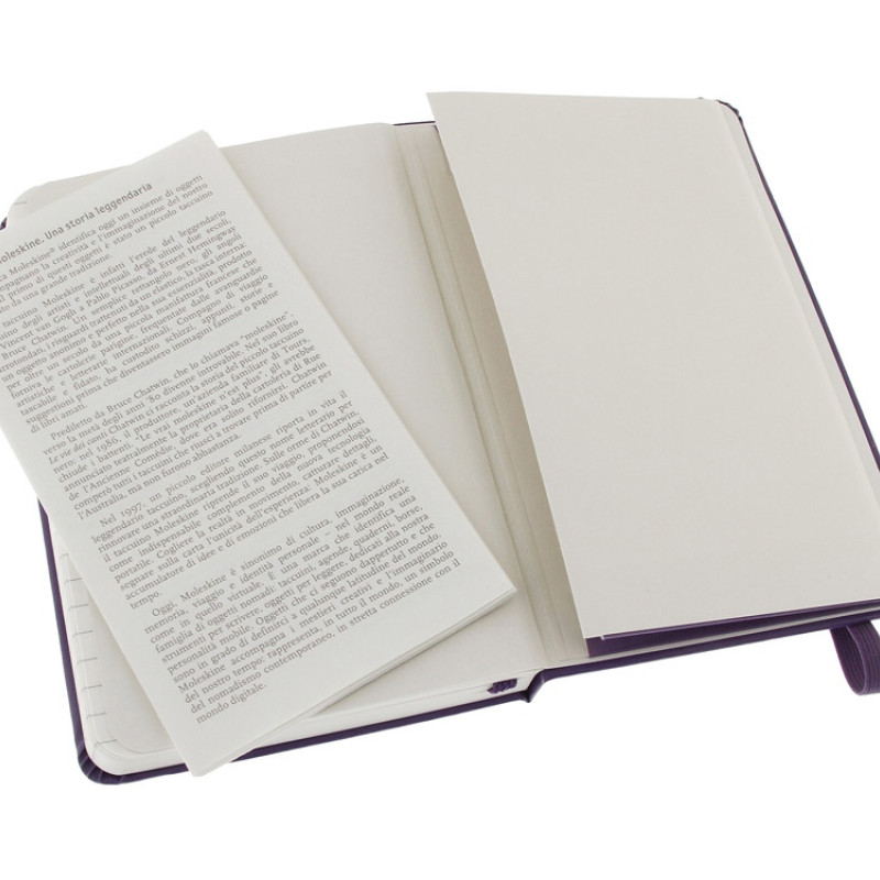 Записная книжка Moleskine Classic (в линейку) в твердой обложке, Pocket (9x14см), фиолетовый