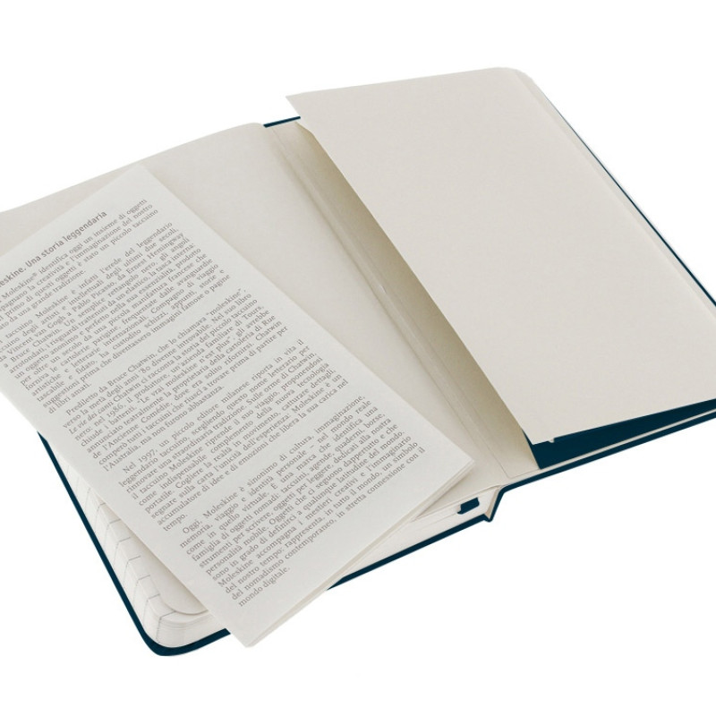 Записная книжка Moleskine Classic (в линейку) в твердой обложке, Pocket (9x14см), голубой сапфир