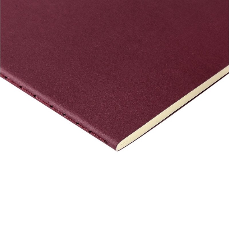 Бизнес тетрадь А5 "Megapolis flex" 60 л. soft touch клетка, бордовый