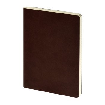 Бизнес тетрадь А5 "Megapolis flex" 60 л. soft touch клетка, коричневый
