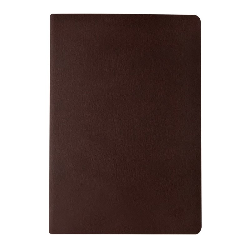 Бизнес тетрадь А5 "Megapolis flex" 60 л. soft touch клетка, коричневый