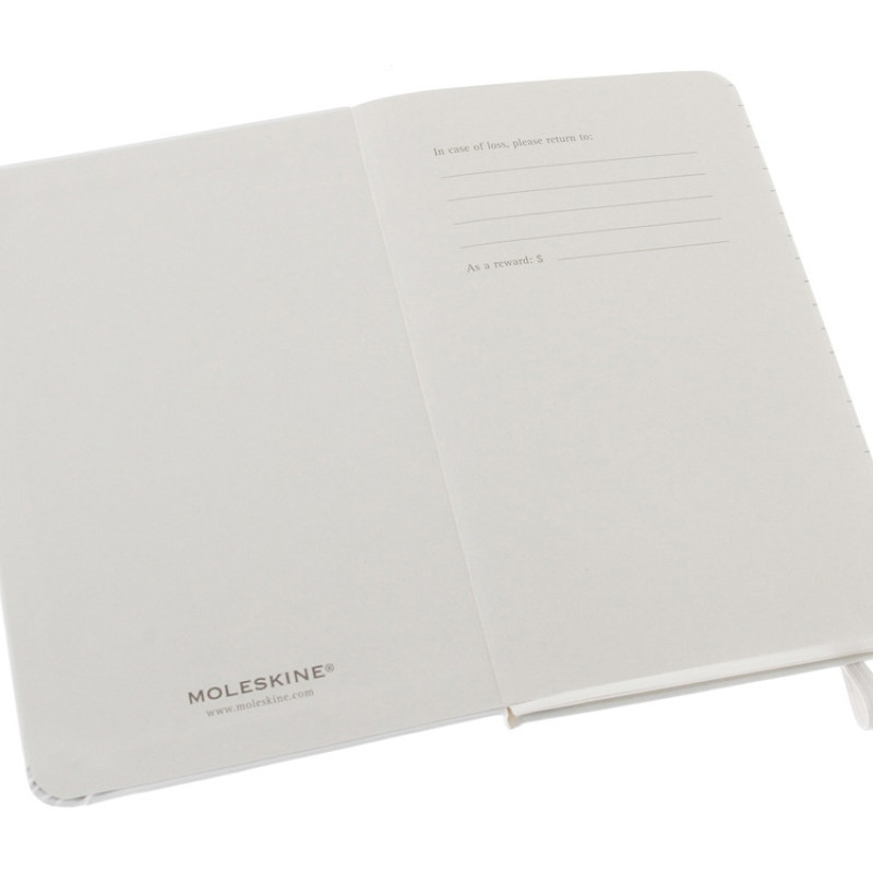 Записная книжка Moleskine Classic (в линейку) в твердой обложке, Pocket (9x14см), белый