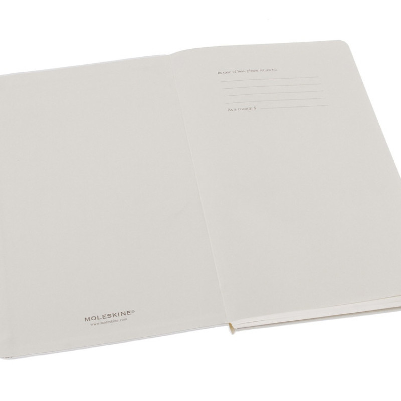 Записная книжка Moleskine Classic (в линейку) в твердой обложке, Large (13х21см), белый