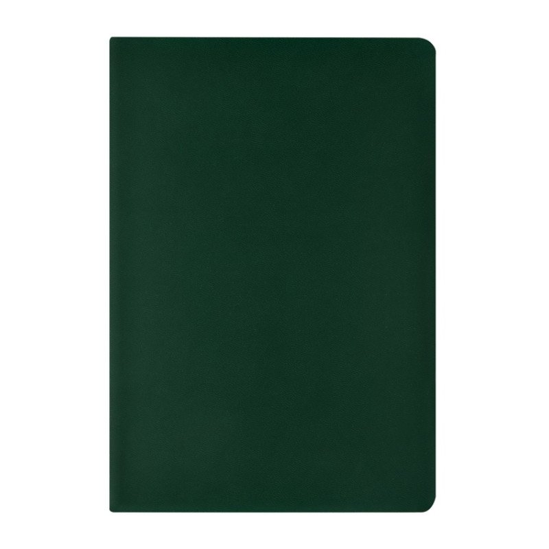 Бизнес тетрадь А5 "Megapolis flex" 60 л. soft touch клетка, зеленый