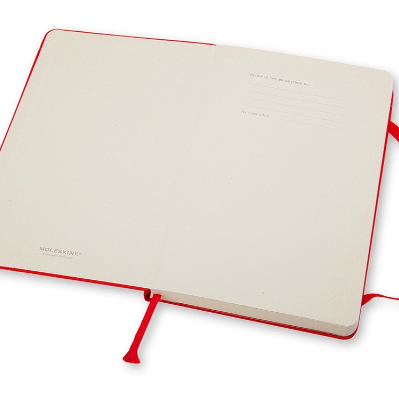 Записная книжка Moleskine Classic (в линейку) в твердой обложке, Pocket (9x14см), красный