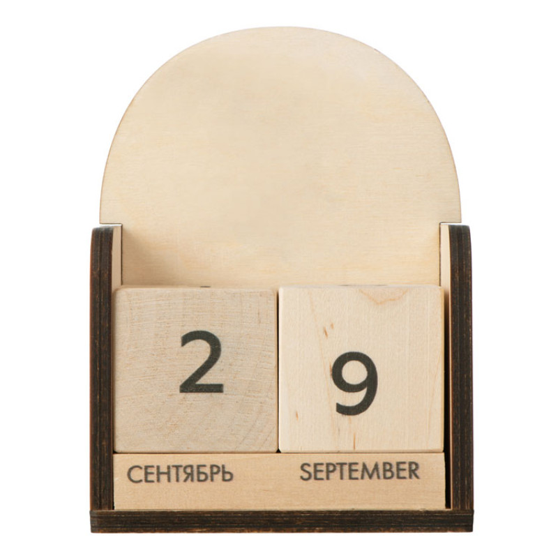 Настольный деревянный вечный календарь Настольный деревянный вечный календарь