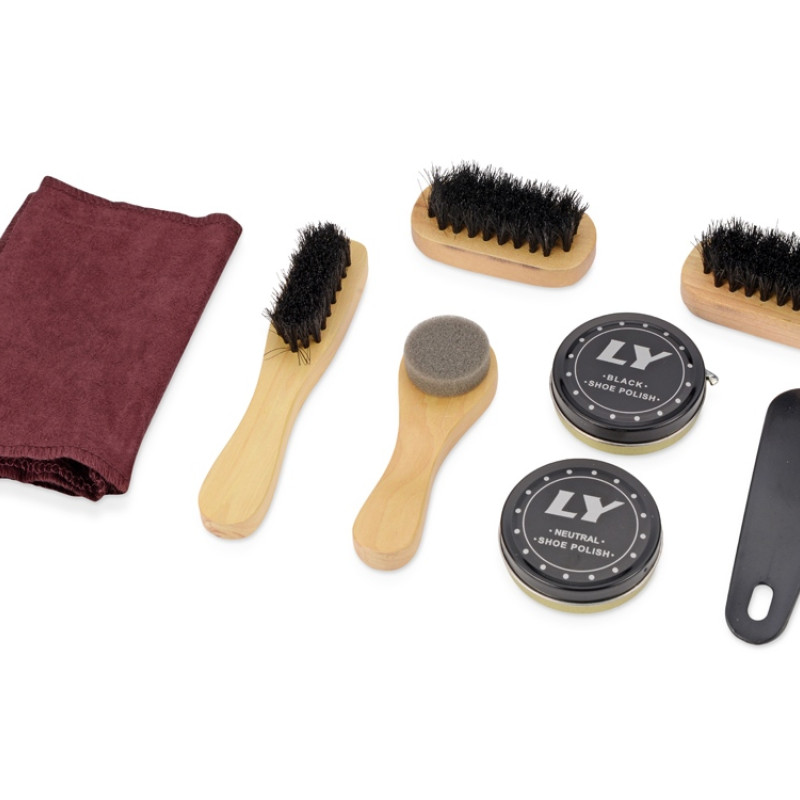 Набор для обуви "Честер", черный, натуральный