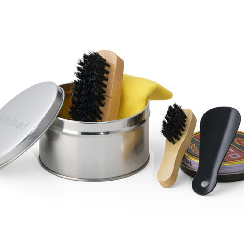 COBB. Набор для чистки обуви, Сатин серебро COBB. Набор для чистки обуви, Сатин серебро