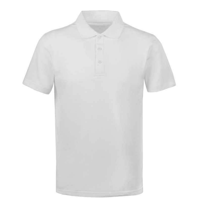 Поло с эластаном «Chicago», 200гр пике, белый