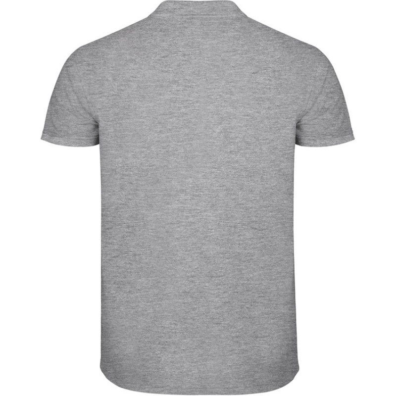 Рубашка поло "Star" мужская, серый меланж