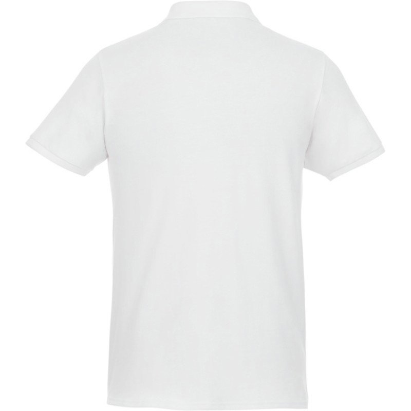 Мужское поло Beryl из переработанных органических материалов с коротким рукавом, белый