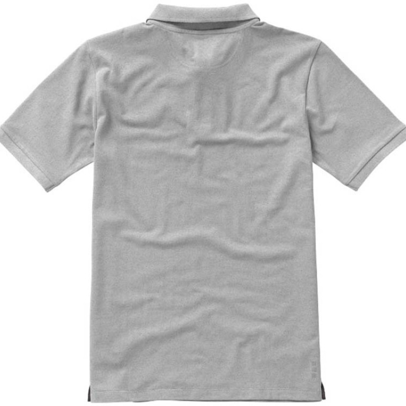 Calgary мужская футболка-поло с коротким рукавом, серый меланж Calgary мужская футболка-поло с коротким рукавом, серый меланж