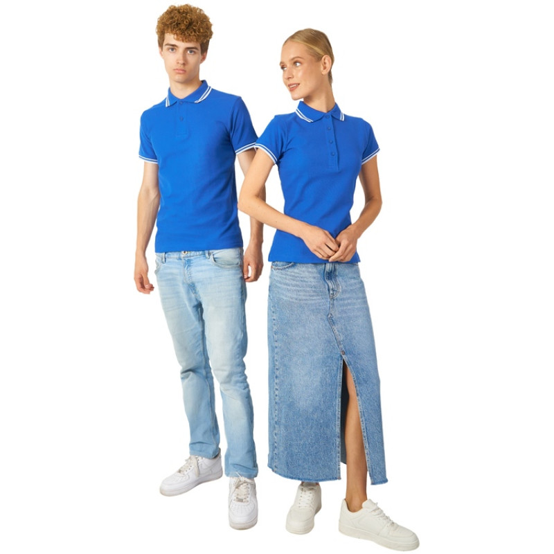 Рубашка поло "Erie" мужская, классический синий