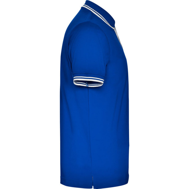 Рубашка поло "Montreal" мужская, королевский синий/белый